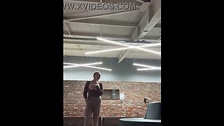 Juicy BBW Public Masturbation & Gym Fuck - Shaved Teen Pussy Closeup