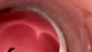 Camera Inside Deep Pussy Captures Huge Ejaculation of Sperm