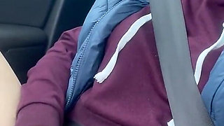 Masturbate in Car During Drive