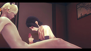 Naruto Hentai - Sarada Handjob & Blowjob - Manga Anime Japanese Asian Game Porn