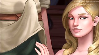 What a massive yam-sized dick in this wild anime scene