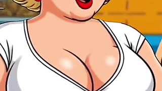 She Knows How to Get a Good Tip. Cartoon