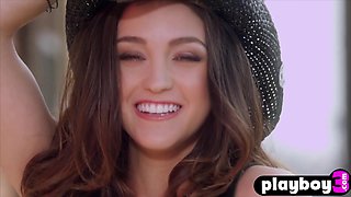 Big jugs mommy exciting posing on the bike