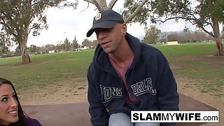 Athletic brunette gets fucked hard