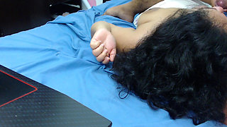 A real wife always squeezes her husband's milk with her mouth and ass