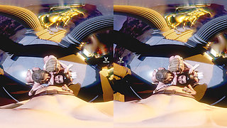 Worship Goddesses - triple blowjob in a classic temple featuring amazon version of Super Girl, Powergirl and Wonder Woman