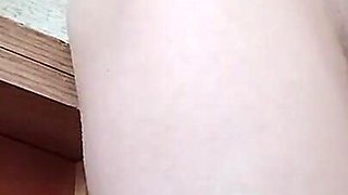 Schoolgirl in Red Panties Masturbates After School While Parents Are Not at Home