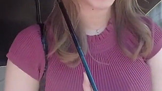 Bouncing I Cup Takeover as a Bold Beauty Rides Deep in the Open Air Ep 1