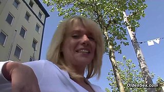 German MILF Judith was spotted by a casting agency while sitting on a bench and they offered her a modeling opportunity where she showing wild side