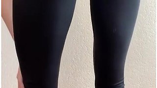 Sexy Ass In Black Leggings