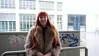 GERMAN SCOUT - Skinny Tall German Redhead Ginger Girl Soley