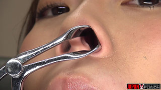 Nose Wide Open. Snot Dripping. She Sneezes and Tears on Your Face POV.