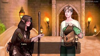 Wild anime hentai action with the biggest member in a gloryhole