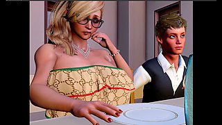 3D animated fun with my stepmom in a wild sex game