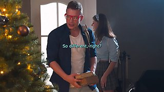 Tiffany Blue enjoys a hot Czech Christmas with Dane Jones in POV sexcapade