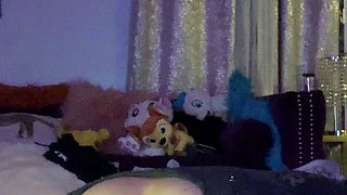 Stacked brunette goes solo toys and masturbation