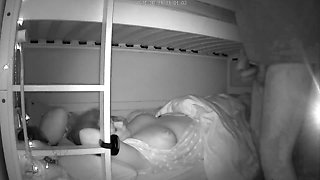 Cum of the wife sleeping tits