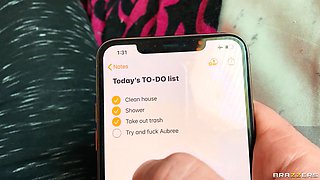 Aubree's On The List With Aubree Valentine - Brazzers