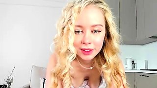 blonde teen pregnant girl has her pussy masturbated