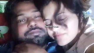 Desi couple romance and kissing