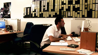 These naughty blonde secretaries with big tits go the extra mile to please their bosses