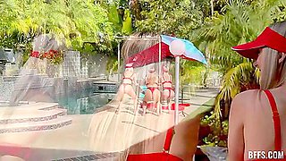 Claire Roos, Jill Taylor & Thea Summers - Reverse Gangbang