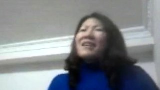 Chinese girl show tits on webcam