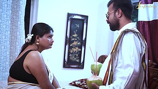 Horny South Indian bhabhi enjoys her husband's friend's wild fuckfest