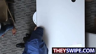Officer bangs ebony gal Sarah Banks