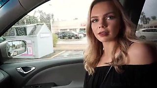 18yo Blonde Teen Layla Takes Huge BBC Surprise in Motel - Blowjob & Creampie