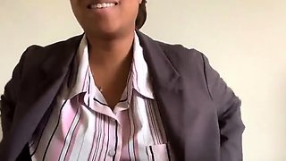 Hot Black Maid Does Some Webcam Black and Ebony