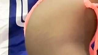 Flat Teen Riding with Panties on