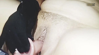 German slut loves to play with toys.