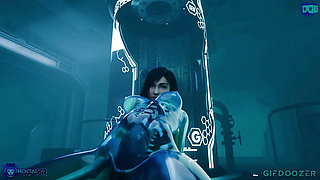 Slime Tifa dildo play