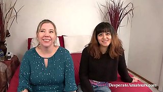 Desperate Amateurs Casting: Pet and Tessa Fuck Rough with Big Cock