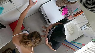 Amateur femdom with strapon