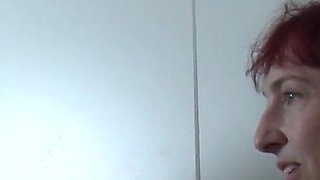 3some in the kitchen with the horny pierced and tattooed German matures