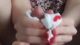 My Cute Socks Are Perfect for Playing with His Dick, Oh Yes!