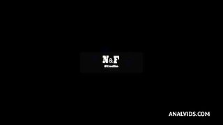 Amazing Nicole Love 4on1 0% pussy fisting DAP deepthroat gapes