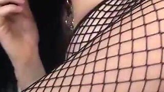 A super sexy Sofia Cucci in sexy mesh outfit