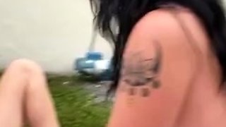 Blond and brunette lesbians licking pussy