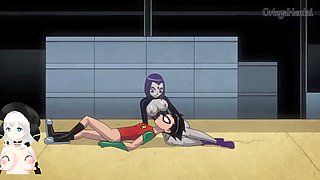 Raven cosplays and has some fun with Robin while the brute is out