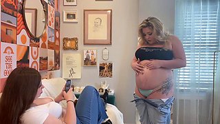 Bbw belly stuffing