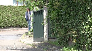 Gorgeous owner blonde with big natural boobs gets sodomized for her business