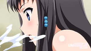 Horny Step Sister Gets Massive Facial - Hentai Anime Blowjob