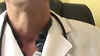 Asian Brunette Learns All About Sucking a Dick From a Doctor with a Big Cock