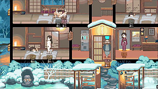 Yukiya Hot Spring the Waters of Fertility Hentai Game Ep.4 Wife Creampie While Her Husband Is Resting in His Bed!
