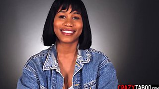 Beautiful black mom screwed herself