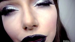 MILF vixen buries her panties deep inside her wet cunt