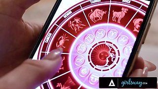 Girlsway - nasty Ryan Reid mocks of maddy may's passion for horoscopes to get what she wants